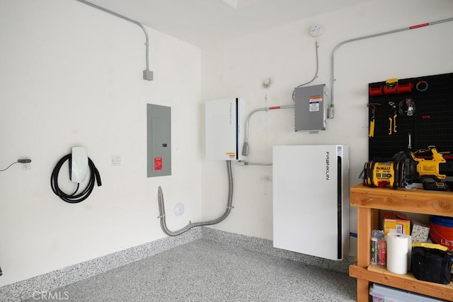 204 Alienta Ln, Rancho Mission Viejo, CA 92694 - garage with electric panel and electric vehicle charger