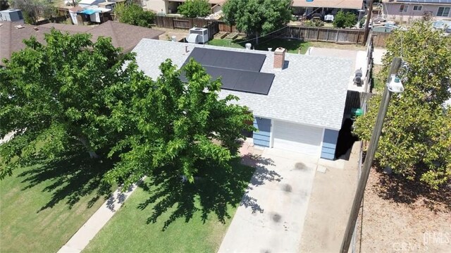 aerial perspective of suburban area