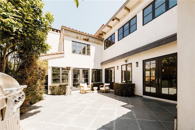 1873 S Los Robles Ave, San Marino, CA 91108 - view of patio with french doors and area for grilling