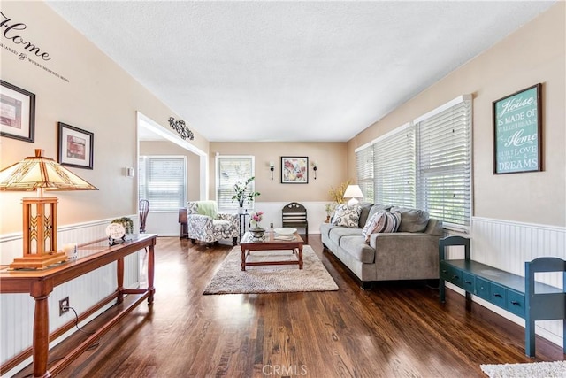 4702 Castana Ave, Lakewood, CA 90712 - living room with a wainscoted wall and wood finished floors