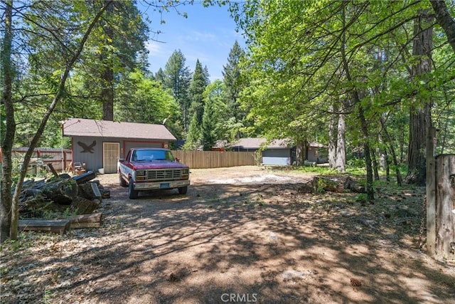 6176 Some Way, Magalia, CA 95954 - view of yard with fence and an outbuilding
