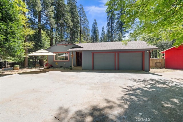 6176 Some Way, Magalia, CA 95954 - view of front of property featuring fence, a garage, and driveway