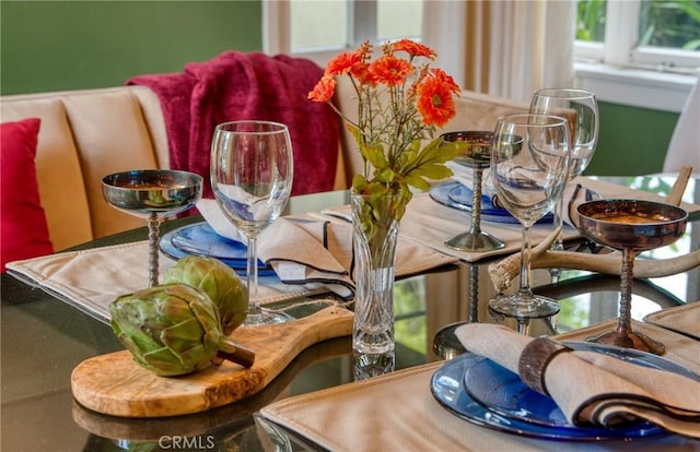 view of dining area