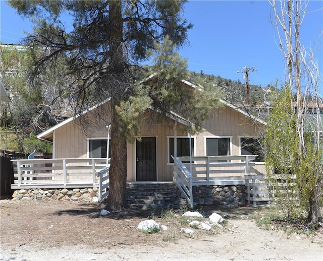 3809 Arroyo Trl, Frazier Park, CA 93225 - view of front of home with a wooden deck