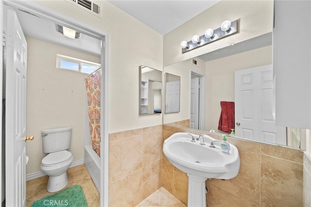 27876 Twilight Ct, Murrieta, CA 92563 - full bath with toilet, tile patterned flooring, and shower / bath combo