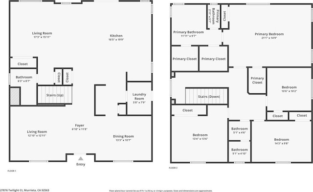 27876 Twilight Ct, Murrieta, CA 92563 - floor plan / room layout