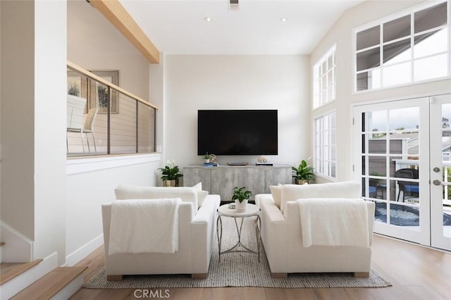 33156 Ocean Bright, Dana Point, CA 92629 - living room featuring wood finished floors, recessed lighting, and baseboards