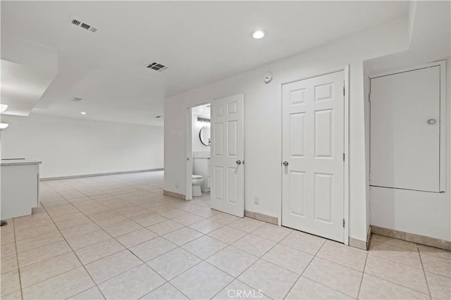 28637 Chiquito Canyon Rd, Castaic, CA 91384 - unfurnished room with light tile patterned floors, baseboards, and recessed lighting