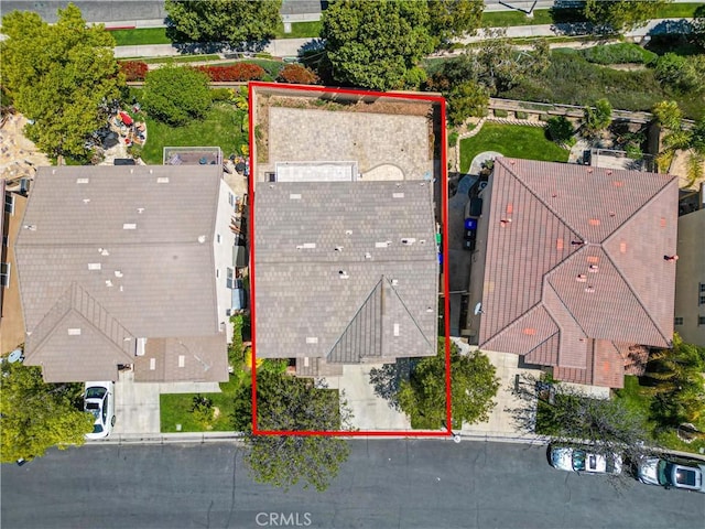 27952 Agapanthus Ln, Valencia, CA 91354 - aerial overview of property's location featuring property parcel outlined