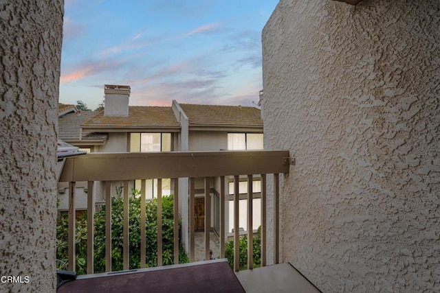 view of balcony