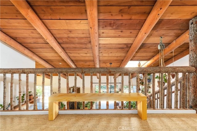 7900 San Clemente Ave, Atascadero, CA 93422 - detailed view of wood ceiling with exposed beams