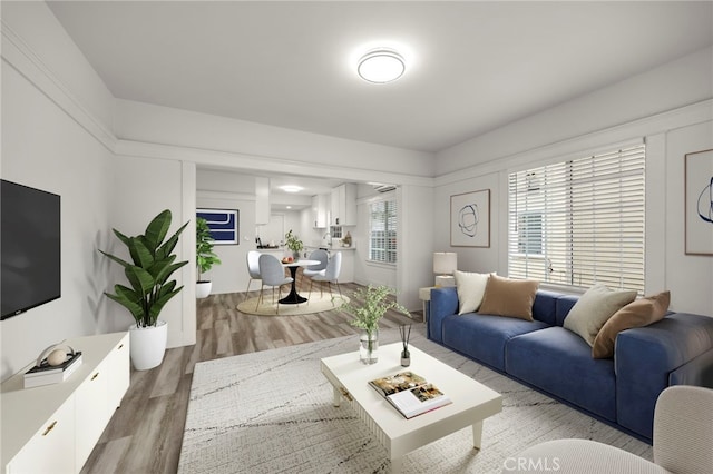 29 W Zane St, Long Beach, CA 90805 - living area with light wood-style flooring