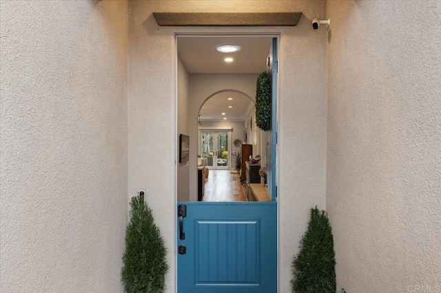 3482 Corte Fortuna, Carlsbad, CA 92009 - doorway to property featuring stucco siding