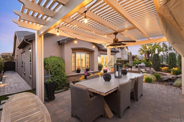 3482 Corte Fortuna, Carlsbad, CA 92009 - view of patio featuring outdoor dining area and a pergola