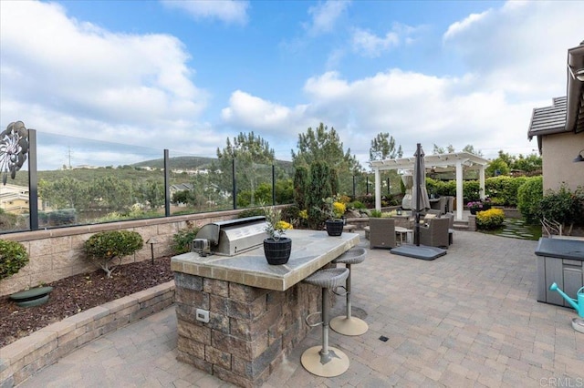 3482 Corte Fortuna, Carlsbad, CA 92009 - view of patio / terrace with a pergola and area for grilling