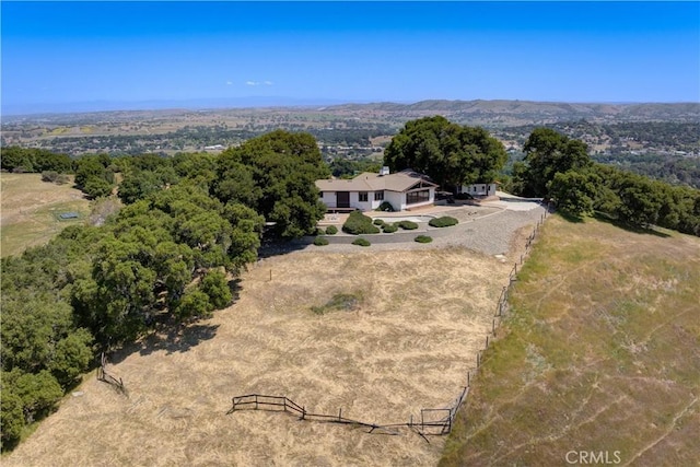 aerial view of property and surrounding area