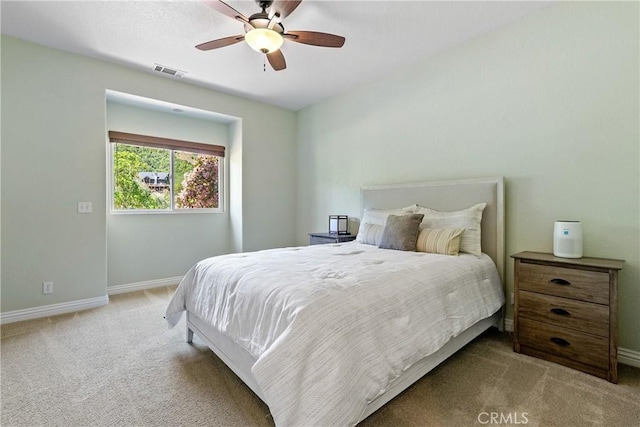 11620 Cenegal Rd, Atascadero, CA 93422 - carpeted bedroom with baseboards and a ceiling fan