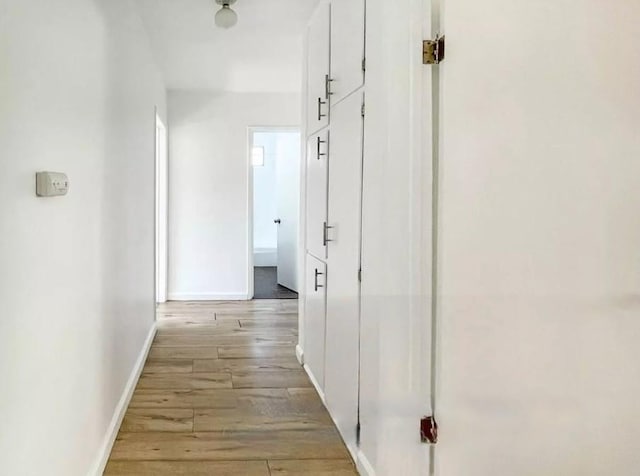 2309 Hauser Blvd, Los Angeles, CA 90016 - corridor featuring light wood-type flooring and baseboards
