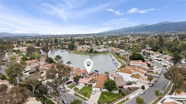 1558 Camelot Dr, Corona, CA 92882 - aerial view of property's location featuring a water and mountain view and nearby suburban area