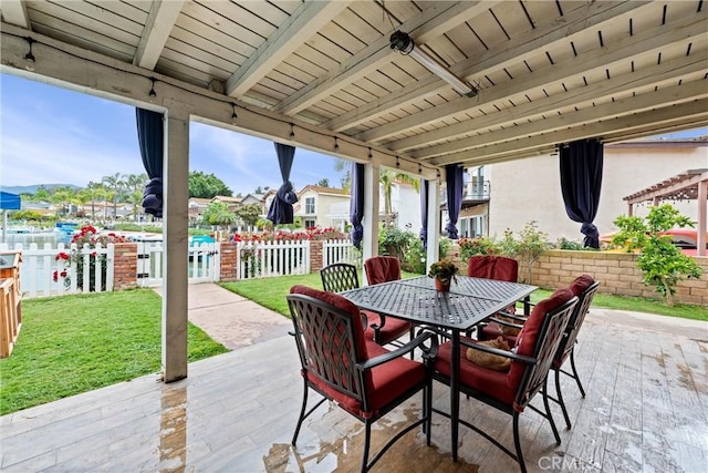 1558 Camelot Dr, Corona, CA 92882 - view of patio / terrace with outdoor dining space