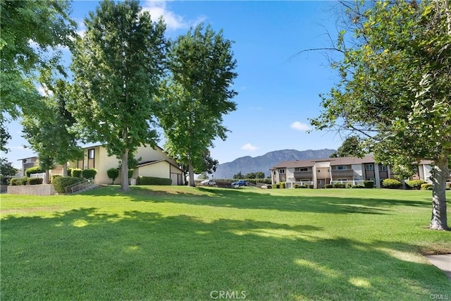 8990 19th St Unit 376, Rancho Cucamonga, CA 91701 - view of grassy yard with a mountain view