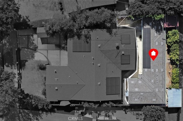 view from above of property