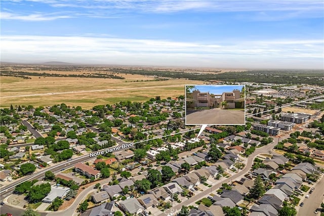 2240 Notre Dame Blvd Unit 6, Chico, CA 95928 - aerial perspective of suburban area with property parcel outlined
