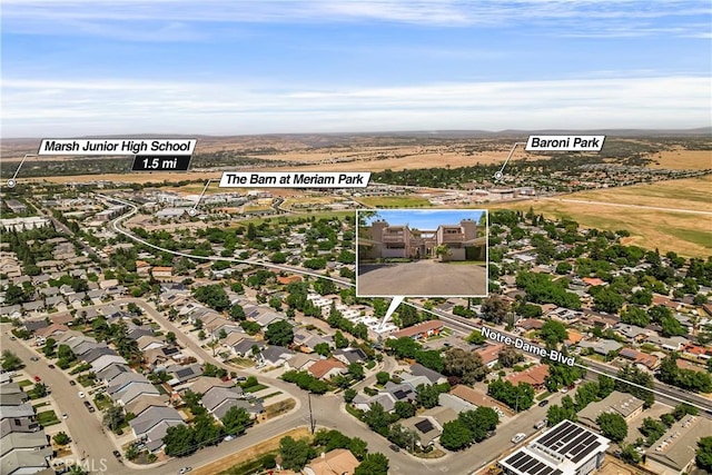 2240 Notre Dame Blvd Unit 6, Chico, CA 95928 - aerial view of residential area with a large body of water