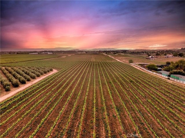 40125 Camino Del Vino, Temecula, CA 92592 - aerial view at dusk of agricultural area and a rural view