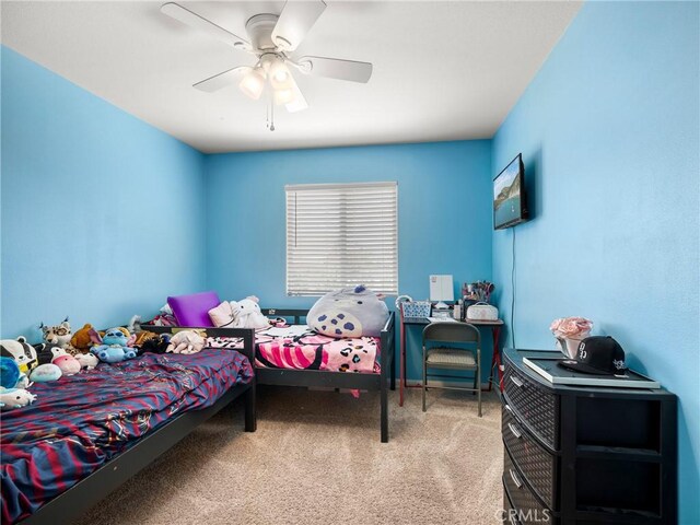 10630 Appaloosa Ave, Hesperia, CA 92345 - bedroom featuring carpet flooring and a ceiling fan