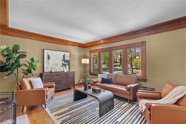 1156 E Howard St, Pasadena, CA 91104 - living area featuring ornamental molding and baseboards
