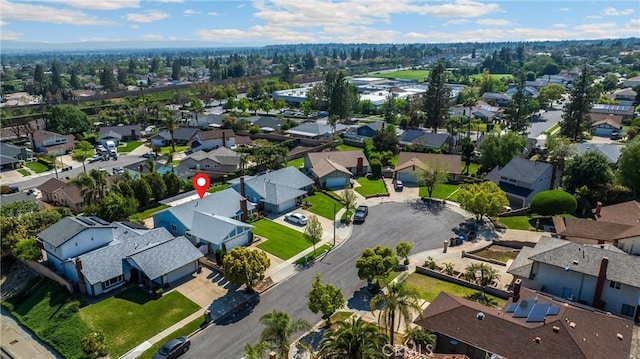 aerial perspective of suburban area