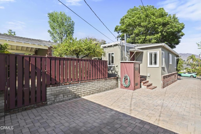 view of patio with fence