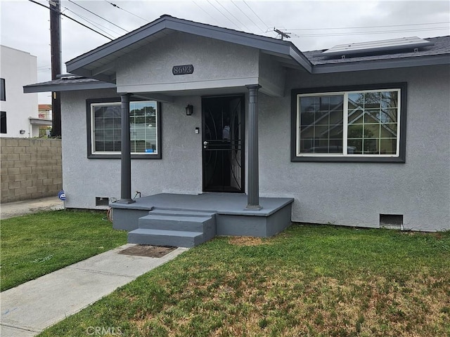 view of front of home with stucco siding