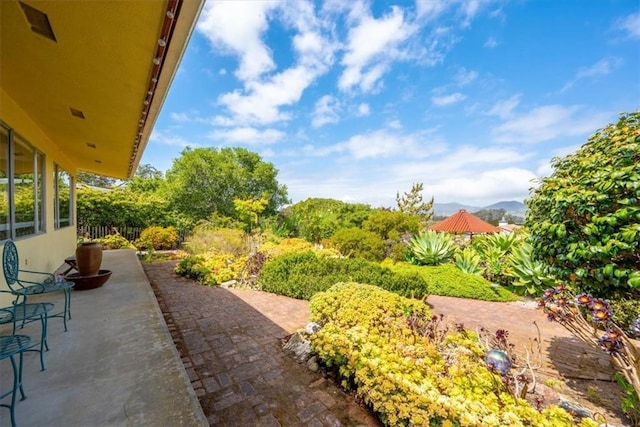 1264 Vista Del Osos, Los Osos, CA 93402 - view of yard featuring a mountain view and a patio area