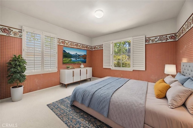 bedroom with carpet flooring