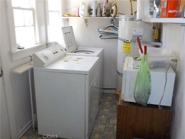 2698 Fremontia Dr, San Bernardino, CA 92404 - laundry area with separate washer and dryer and water heater