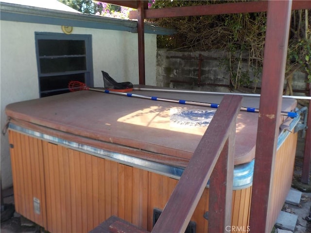 2698 Fremontia Dr, San Bernardino, CA 92404 - deck featuring a hot tub