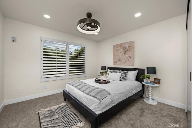11034 Creekbridge Pl, San Diego, CA 92128 - carpeted bedroom with baseboards and recessed lighting