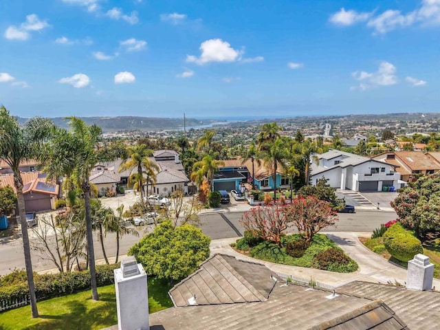 aerial view of residential area
