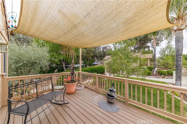 view of deck
