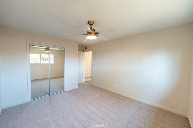818 Invergarry St, Glendora, CA 91741 - unfurnished bedroom featuring carpet floors, a closet, baseboards, and a ceiling fan