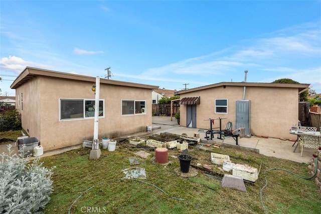 4731-33 Austin Dr, San Diego, CA 92115 - rear view of property featuring stucco siding, a patio, and fence