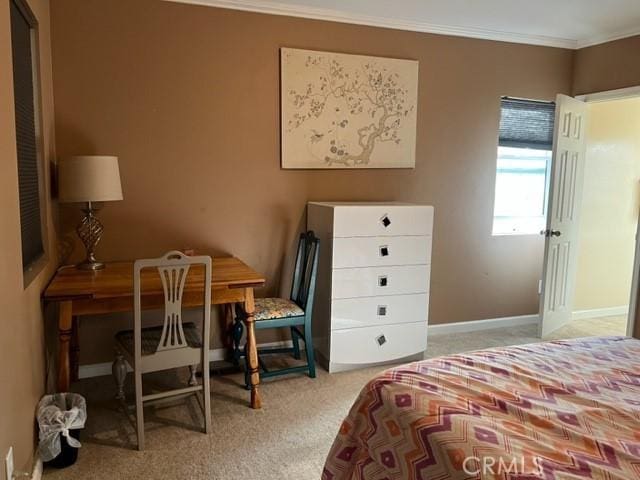 4731-33 Austin Dr, San Diego, CA 92115 - bedroom featuring carpet, crown molding, and baseboards