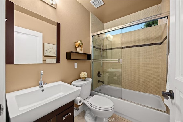 128 N Allen Ave Unit 1, Pasadena, CA 91106 - full bath featuring shower / bath combination with glass door, toilet, and vanity