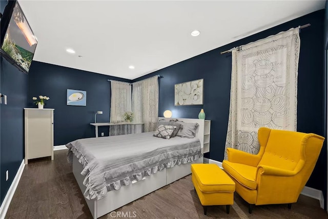 128 N Allen Ave Unit 1, Pasadena, CA 91106 - bedroom with wood finished floors, recessed lighting, and baseboards