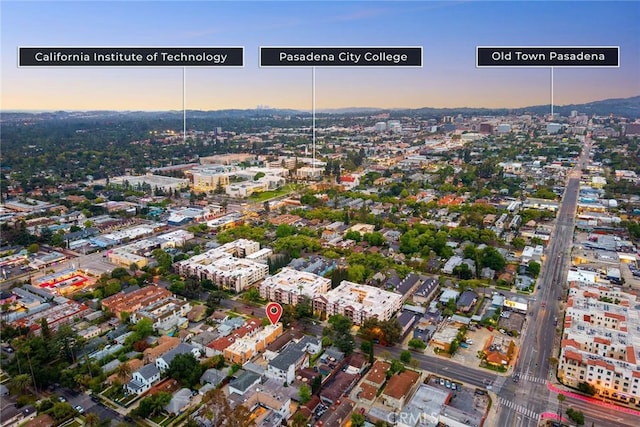 128 N Allen Ave Unit 1, Pasadena, CA 91106 - aerial view of property's location featuring nearby urban area