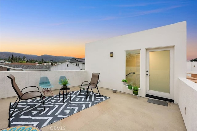 128 N Allen Ave Unit 1, Pasadena, CA 91106 - view of patio with a mountain view