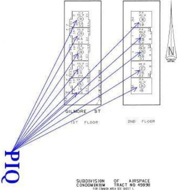 14253 Gilmore St Unit A, Van Nuys, CA 91401 - survey map / technical document