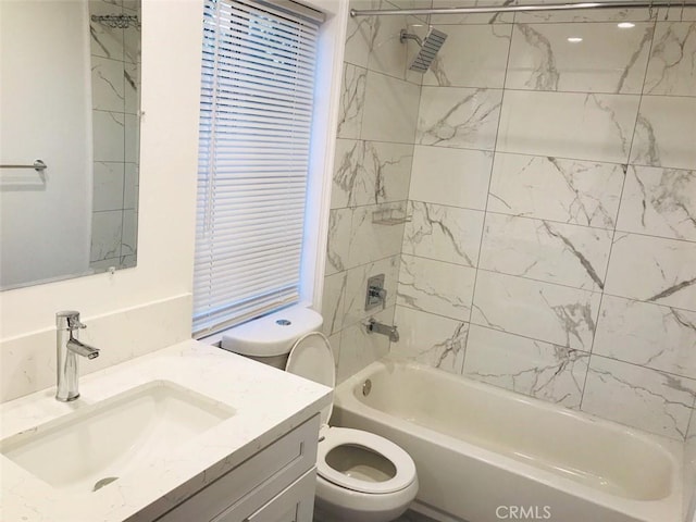 14253 Gilmore St Unit A, Van Nuys, CA 91401 - full bath with toilet, bathing tub / shower combination, and vanity